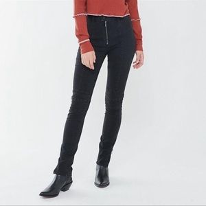BDG Motto Twig High Waisted Skinny Jean Seamed Black Denim *
